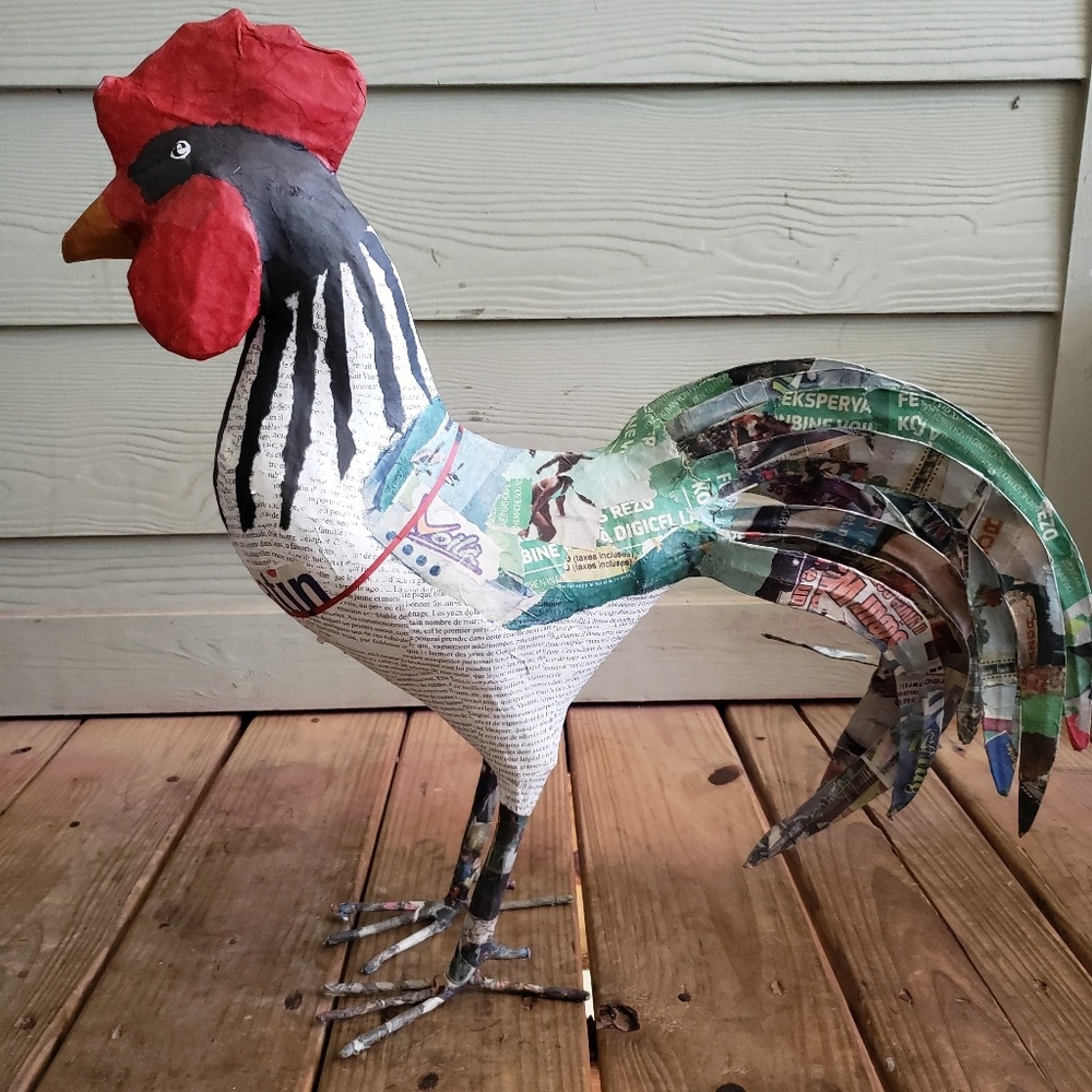 Paper Mache rooster